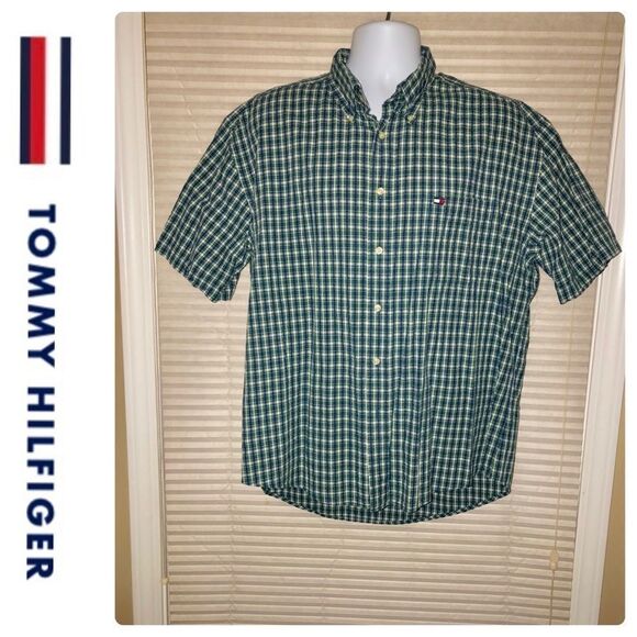 Tommy Hilfiger short sleeve button down shirt - Picture 1 of 4